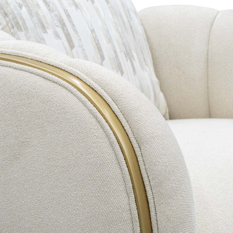 Scotts Square Light Champagne Matching Accent Chair from Michael Amini - Luna Furniture