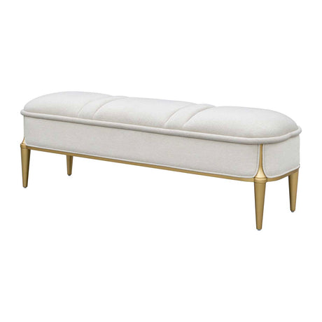 Scotts Square Light Champagne Accent Bench from Michael Amini - Luna Furniture