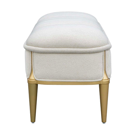 Scotts Square Light Champagne Accent Bench from Michael Amini - Luna Furniture