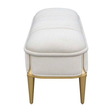 Scotts Square Light Champagne Accent Bench from Michael Amini - Luna Furniture