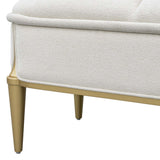 Scotts Square Light Champagne Accent Bench from Michael Amini - Luna Furniture