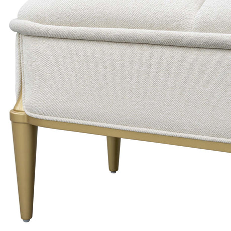 Scotts Square Light Champagne Accent Bench from Michael Amini - Luna Furniture