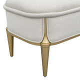 Scotts Square Light Champagne Accent Bench from Michael Amini - Luna Furniture