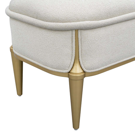 Scotts Square Light Champagne Accent Bench from Michael Amini - Luna Furniture