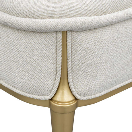 Scotts Square Light Champagne Accent Bench from Michael Amini - Luna Furniture