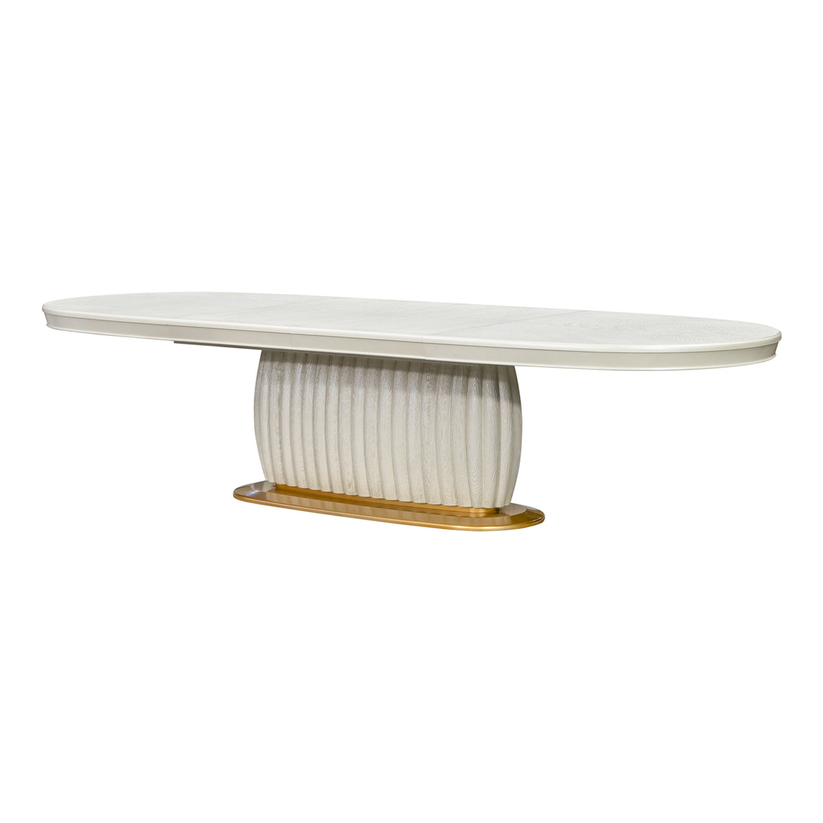 Sirene Creamy Pearl Oval Dining Table from Michael Amini - Luna Furniture