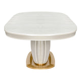 Sirene Creamy Pearl Oval Dining Table from Michael Amini - Luna Furniture