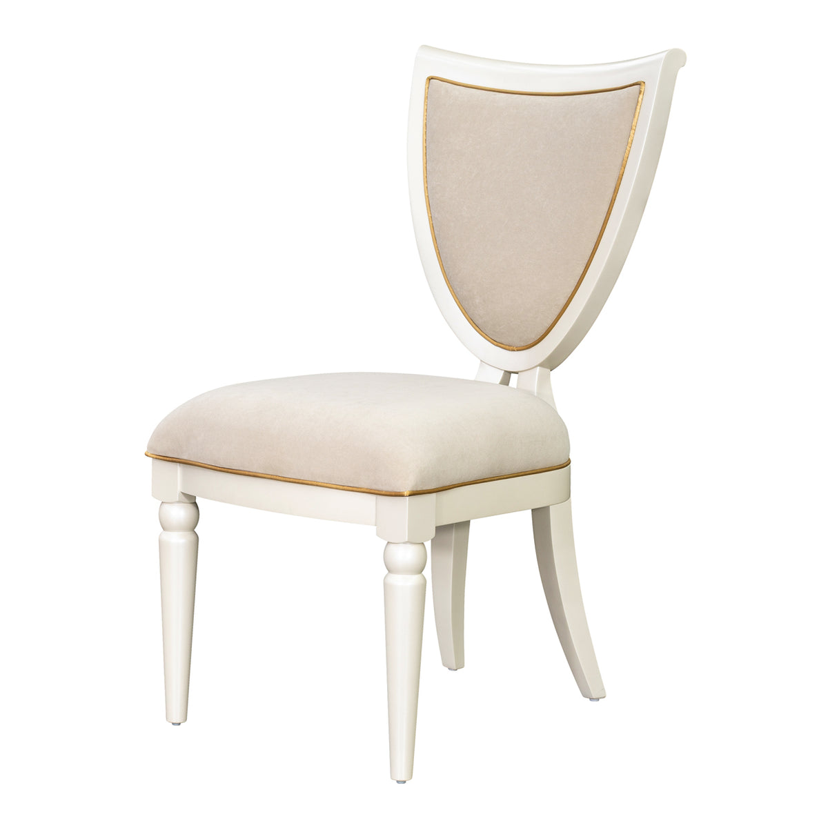 Sirene Creamy Pearl Shield Dining Side Chair from Michael Amini - Luna Furniture