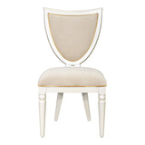Sirene Creamy Pearl Shield Dining Side Chair from Michael Amini - Luna Furniture