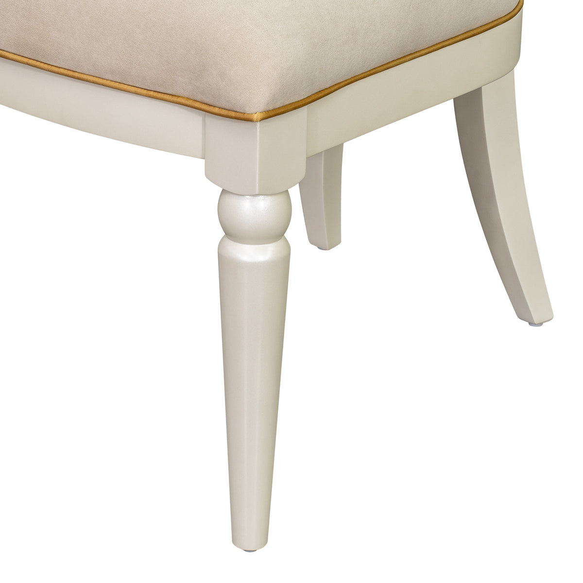 Sirene Creamy Pearl Shield Dining Side Chair from Michael Amini - Luna Furniture