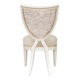 Sirene Creamy Pearl Shield Dining Side Chair from Michael Amini - Luna Furniture