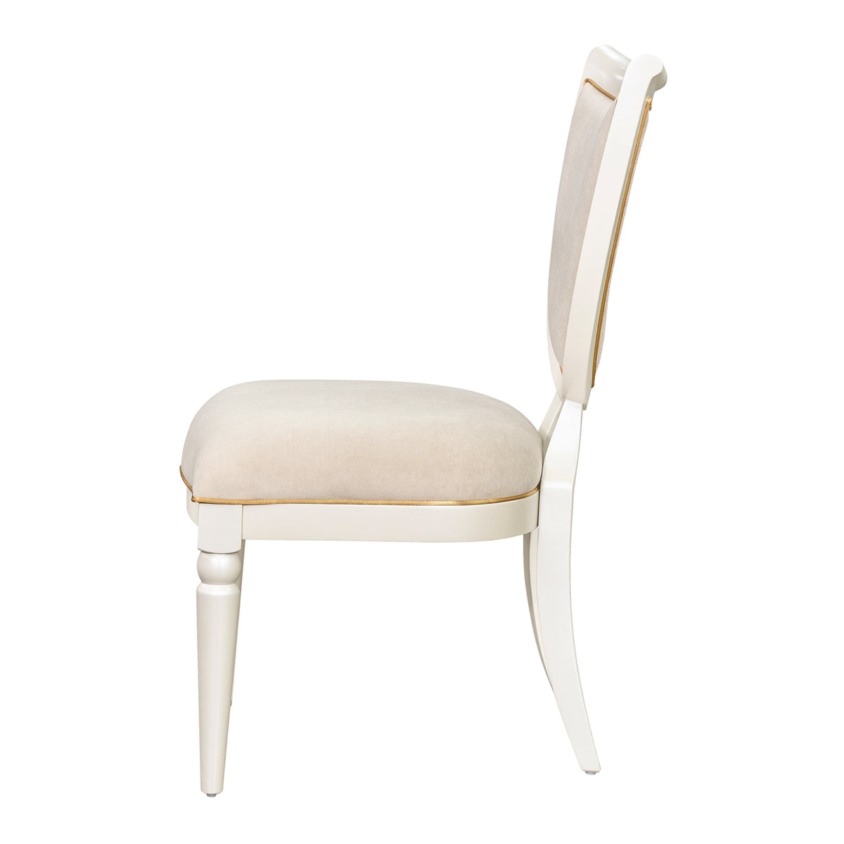 Sirene Creamy Pearl Shield Dining Side Chair from Michael Amini - Luna Furniture