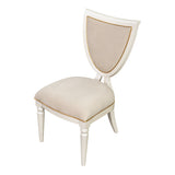Sirene Creamy Pearl Shield Dining Side Chair from Michael Amini - Luna Furniture