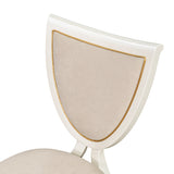 Sirene Creamy Pearl Shield Dining Side Chair from Michael Amini - Luna Furniture
