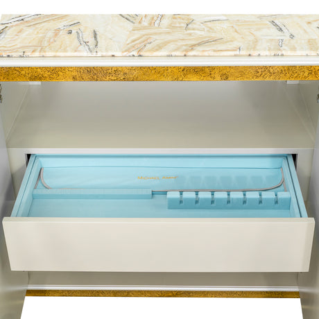 Sirene Creamy Pearl Sideboard from Michael Amini - Luna Furniture
