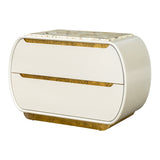 Sirene Creamy Pearl Nightstand from Michael Amini - Luna Furniture