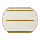 Sirene Creamy Pearl Nightstand from Michael Amini - Luna Furniture