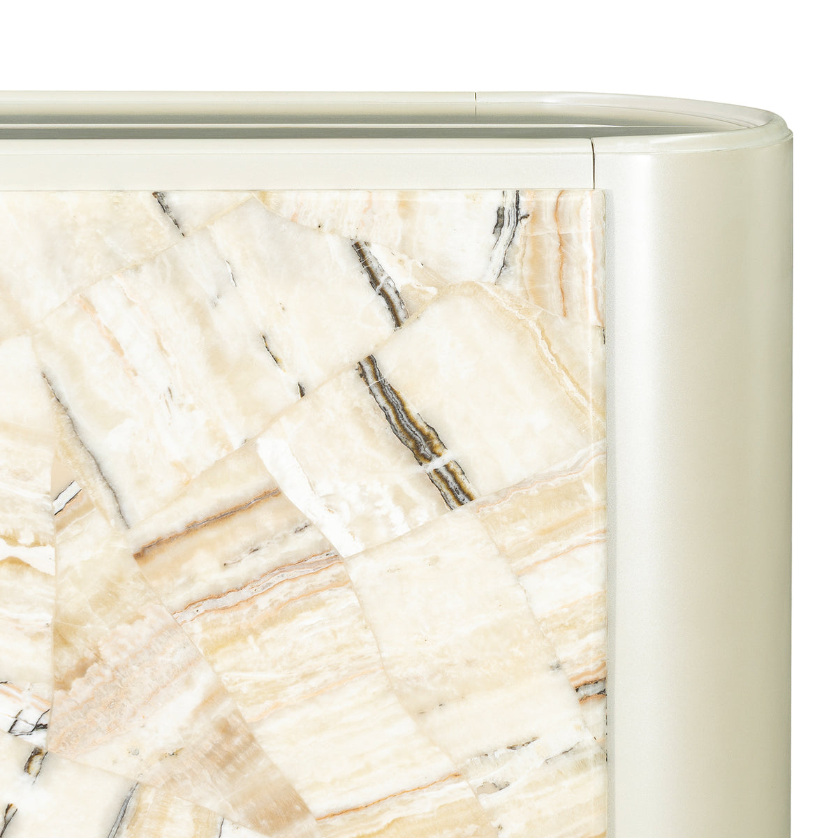 Sirene Creamy Pearl Nightstand from Michael Amini - Luna Furniture