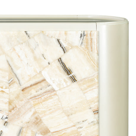 Sirene Creamy Pearl Nightstand from Michael Amini - Luna Furniture
