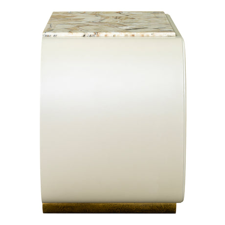 Sirene Creamy Pearl Nightstand from Michael Amini - Luna Furniture