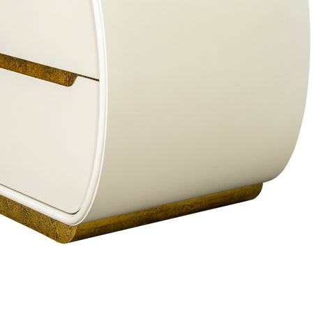 Sirene Creamy Pearl Nightstand from Michael Amini - Luna Furniture
