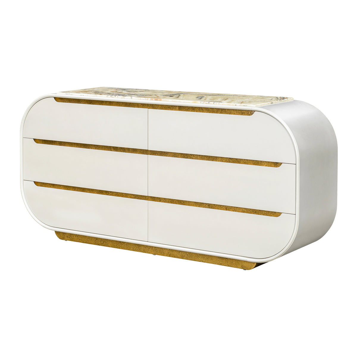 Sirene Creamy Pearl Dresser from Michael Amini - Luna Furniture
