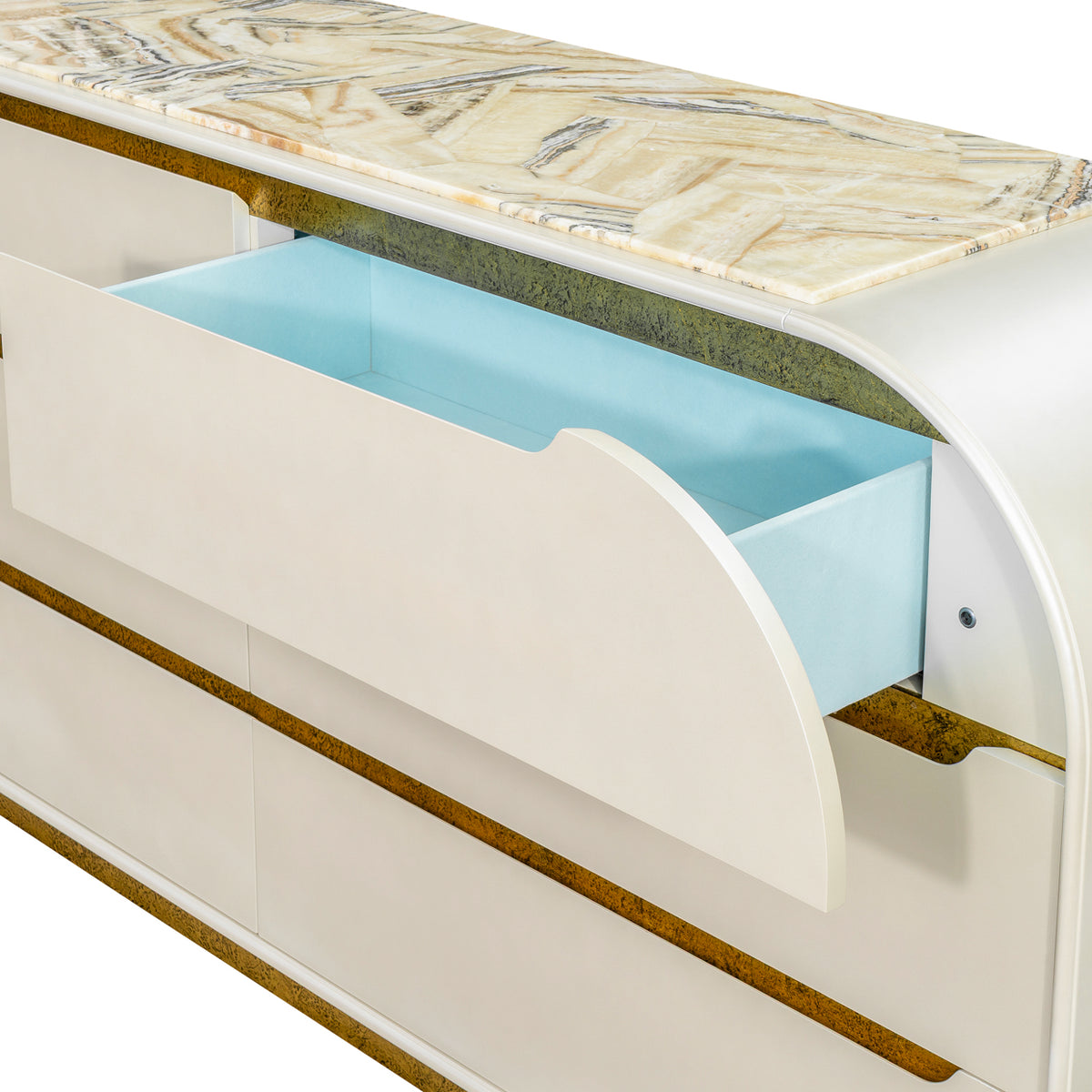 Sirene Creamy Pearl Dresser from Michael Amini - Luna Furniture