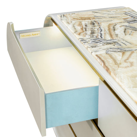 Sirene Creamy Pearl Dresser from Michael Amini - Luna Furniture