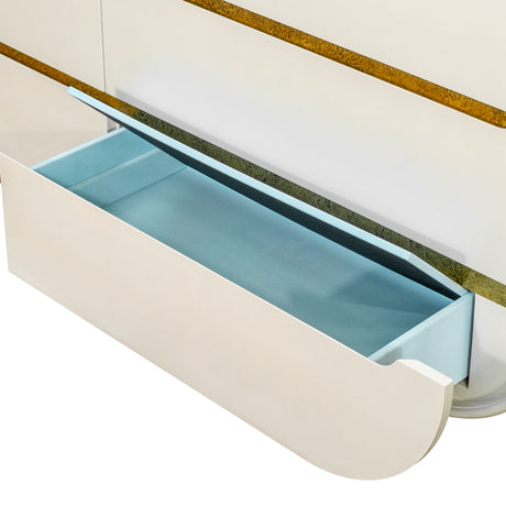 Sirene Creamy Pearl Dresser from Michael Amini - Luna Furniture