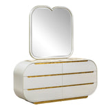 Sirene Creamy Pearl Dresser & Mirror from Michael Amini - Luna Furniture