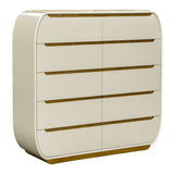 Sirene Creamy Pearl 10-drawer Chest from Michael Amini - Luna Furniture