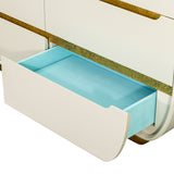 Sirene Creamy Pearl 10-drawer Chest from Michael Amini - Luna Furniture