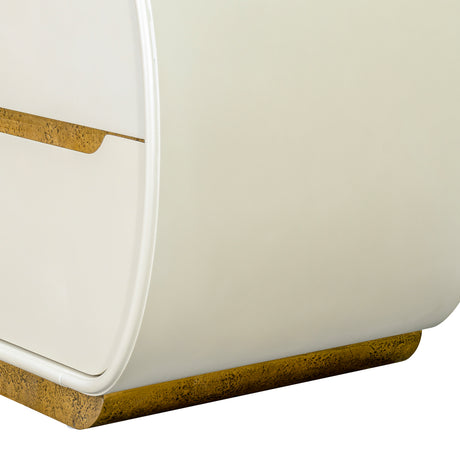 Sirene Creamy Pearl Media Cabinet from Michael Amini - Luna Furniture