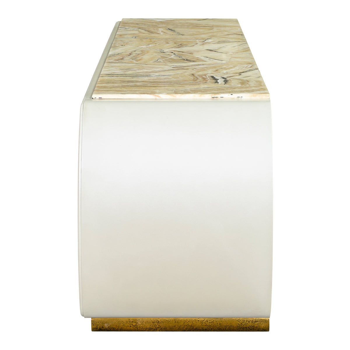 Sirene Creamy Pearl Media Cabinet from Michael Amini - Luna Furniture