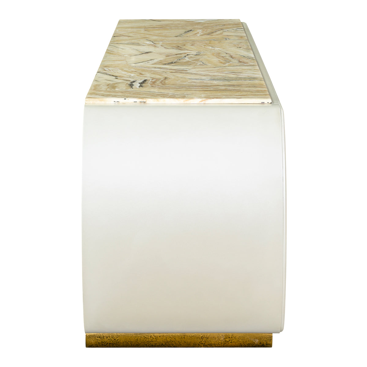 Sirene Creamy Pearl Media Cabinet from Michael Amini - Luna Furniture