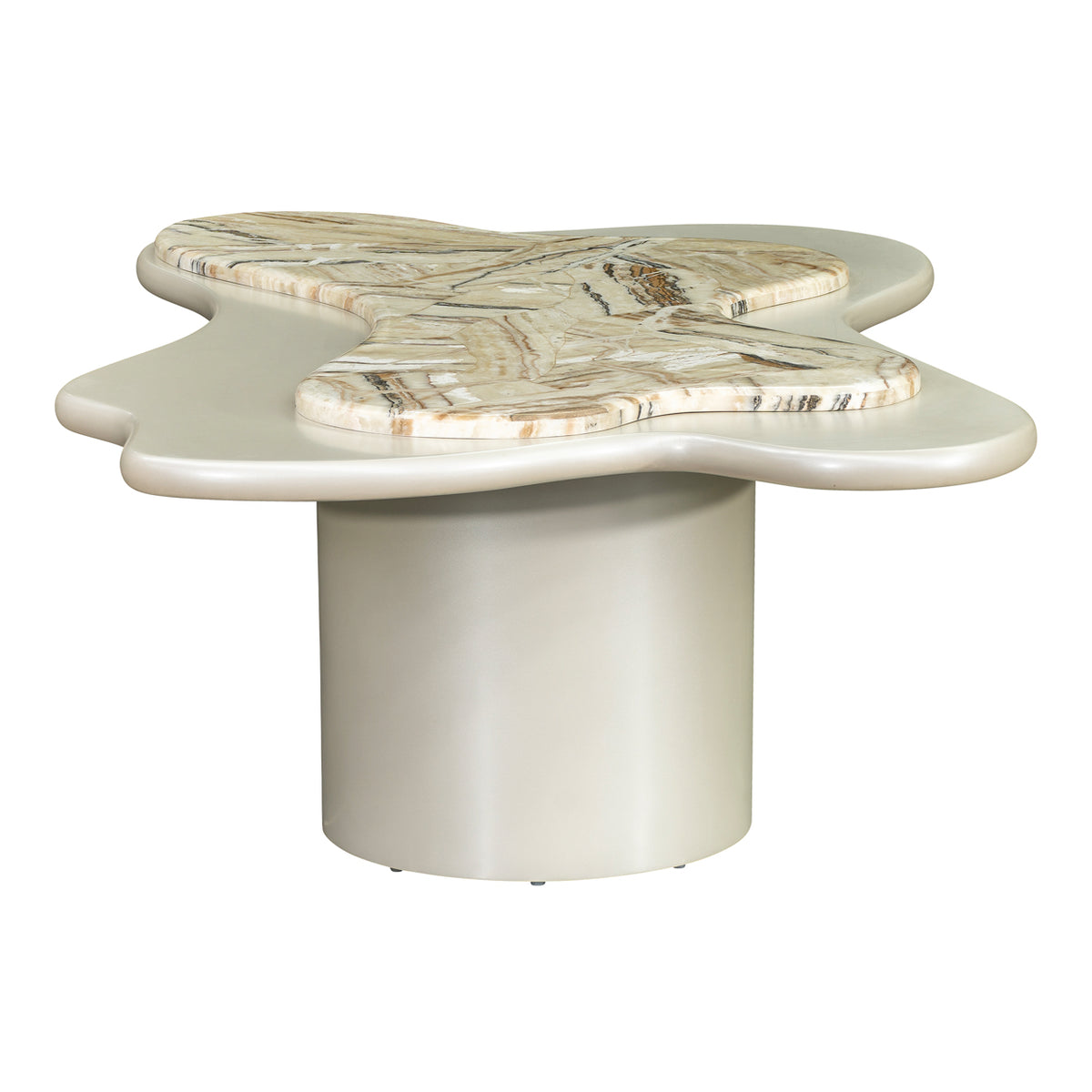 Sirene Creamy Pearl Cocktail Table from Michael Amini - Luna Furniture