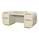 Sirene Creamy Pearl Desk from Michael Amini - Luna Furniture