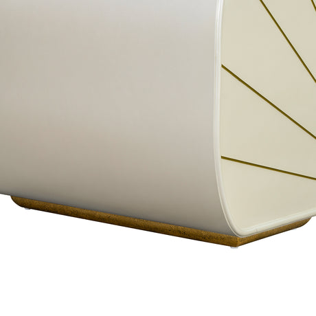 Sirene Creamy Pearl Desk from Michael Amini - Luna Furniture
