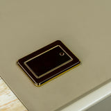 Sirene Creamy Pearl Desk from Michael Amini - Luna Furniture