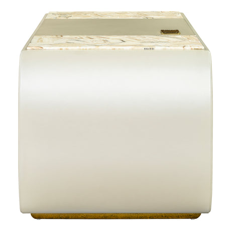 Sirene Creamy Pearl Desk from Michael Amini - Luna Furniture