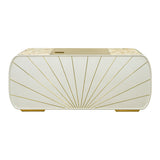 Sirene Creamy Pearl Desk from Michael Amini - Luna Furniture