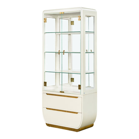 Sirene Creamy Pearl Display Cabinet from Michael Amini - Luna Furniture