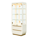 Sirene Creamy Pearl Display Cabinet from Michael Amini - Luna Furniture
