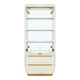 Sirene Creamy Pearl Display Cabinet from Michael Amini - Luna Furniture