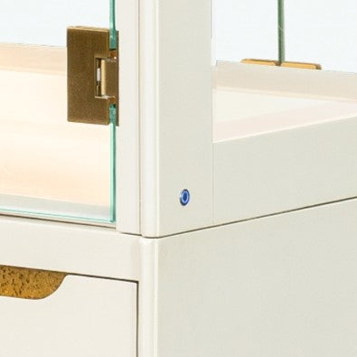 Sirene Creamy Pearl Display Cabinet from Michael Amini - Luna Furniture