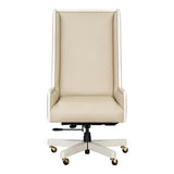 Sirene Creamy Pearl Swivel Desk Chair from Michael Amini - Luna Furniture