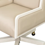 Sirene Creamy Pearl Swivel Desk Chair from Michael Amini - Luna Furniture