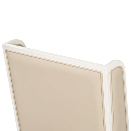 Sirene Creamy Pearl Swivel Desk Chair from Michael Amini - Luna Furniture