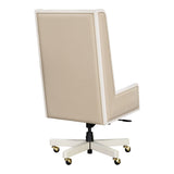 Sirene Creamy Pearl Swivel Desk Chair from Michael Amini - Luna Furniture