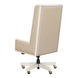 Sirene Creamy Pearl Swivel Desk Chair from Michael Amini - Luna Furniture